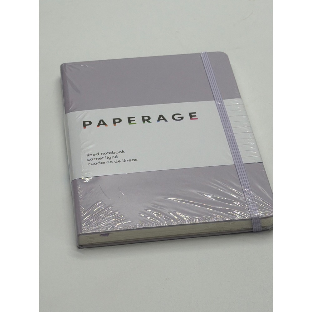 Paperage Lined Notebook Lavender Purple Hardcover Journal 160 Pages 5.6x8 88377
